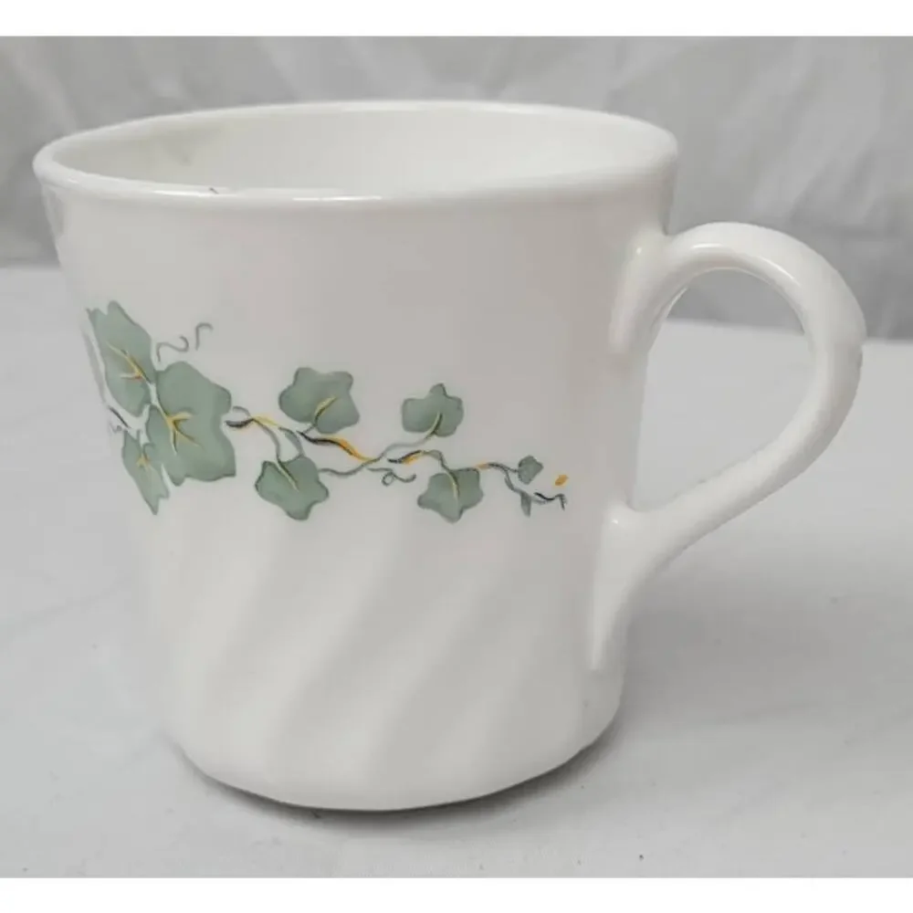 Corning Ware Corelle Callaway Swirl Ivy Tea Coffee Cup Mug